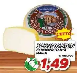 MA Supermercati Formaggio di pecora Cacio del Contadino offerta