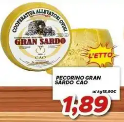MA Supermercati Pecorino Gran Sardo CAO offerta