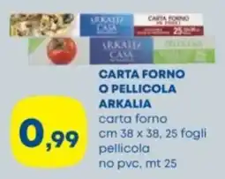 Panorama Carta forno o pellicola Arkalia offerta
