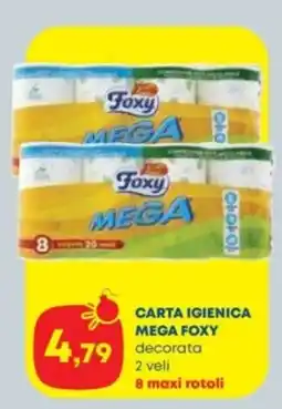 Panorama Carta igienica mega Foxy decorata offerta