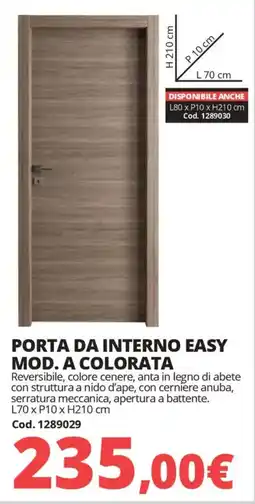 Brico Io Porta da interno easy mod. a colorata offerta