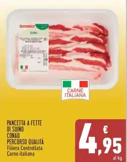Conad City Pancetta a fette di suino conad percorso qualità offerta