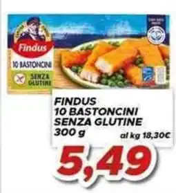 MA Supermercati Findus 10 bastoncini senza glutine offerta