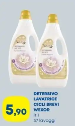 Panorama Detersivo lavatrice cicli brevi Wexor offerta