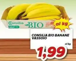 MA Supermercati Consilia bio banane vassoio offerta