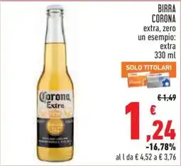 Conad City Birra Corona Extra offerta