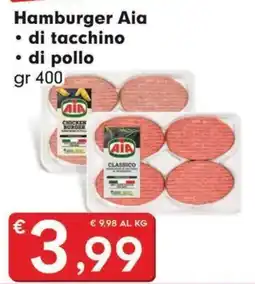 DeSpar Express Hamburger Aia di tacchino di pollo offerta