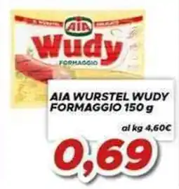 MA Supermercati AIA WURSTEL WUDY FORMAGGIO offerta
