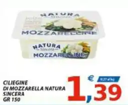 Vivo Supermercati Ciliegine di mozzarella natura sincera offerta