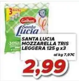 MA Supermercati Santa Lucia Mozzarella Tris Leggera offerta