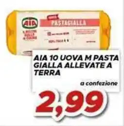 MA Supermercati Aia uova m pasta gialla allevate a terra offerta