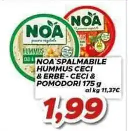 MA Supermercati NOA spalmabile hummus ceci & erbe - ceci & pomodori offerta