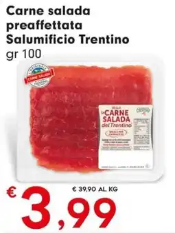 DeSpar Express Carne salada preaffettata Salumificio Trentino offerta