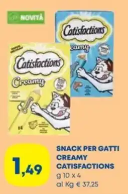 Panorama Snack per gatti creamy catisfactions offerta