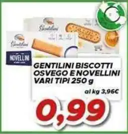 MA Supermercati Gentilini biscotti osvego e novellini offerta