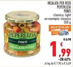 Conad City Insalata per riso Peperlizia Ponti offerta