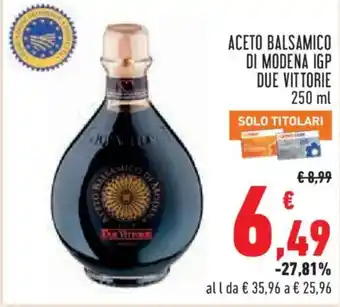 Conad City Aceto balsamico di Modena IGP Due Vittorie offerta