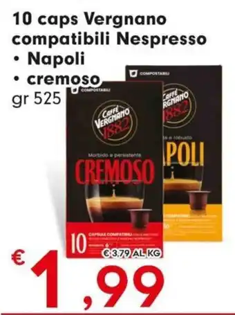 Caffè Vergnano 1882 Napoli cremoso