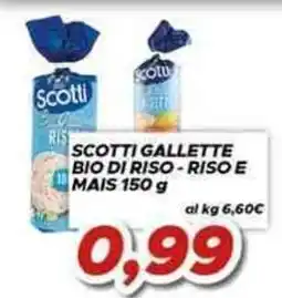 MA Supermercati Scotti Gallette Bio di Riso - Riso e Mais offerta