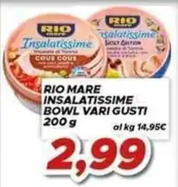 MA Supermercati Rio mare insalatissime bowl vari gusti offerta