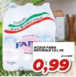 MA Supermercati Acqua Fabia Naturale offerta