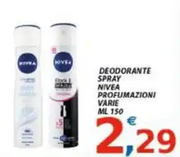 Vivo Supermercati Deodorante spray Nivea offerta