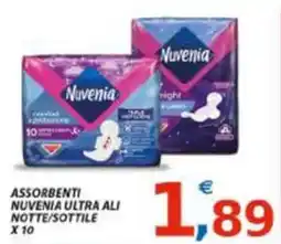 Vivo Supermercati Assorbenti Nuvenia Ultra Ali Notte/Sottile offerta