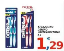 Vivo Supermercati Spazzolino Defend Whitening/Total offerta