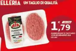 Vivo Supermercati Hamburger di tacchino con rosmarino Aia offerta