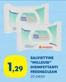 Panorama Salviettine milleusi disinfettanti fresh&clean offerta
