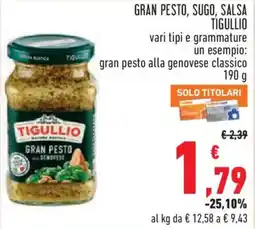 Conad City Gran pesto Tigullio offerta