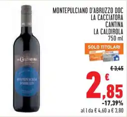 Conad City Montepulciano d'Abruzzo DOC La Cacciatora offerta