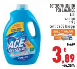Conad City Detersivo liquido Ace offerta
