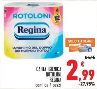 Carta igienica rotoloni Regina
