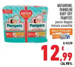 Conad City Pampers mutandino offerta