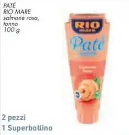Conad City Paté Rio Mare salmone rosa, tonno offerta