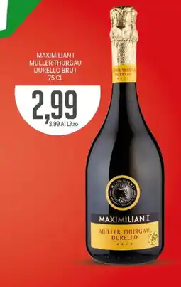 Supermercati Piccolo Maximilian I Müller Thurgau Durello Brut offerta