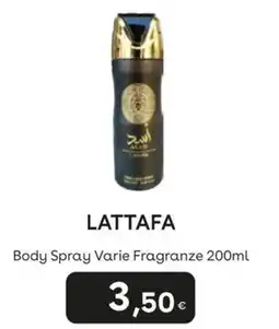 Idea bellezza Lattafa Body Spray offerta