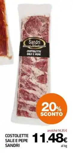 Superconti Costolette sale e pepe sandri offerta