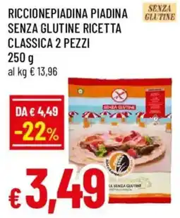 Galassia superstore Riccione Piadina senza glutine ricetta classica offerta