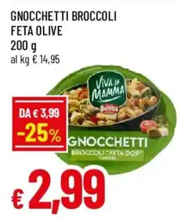 Galassia superstore Gnocchetti broccoli feta olive offerta
