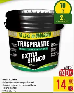 La Prealpina Idropittura murale traspirante extra bianco offerta