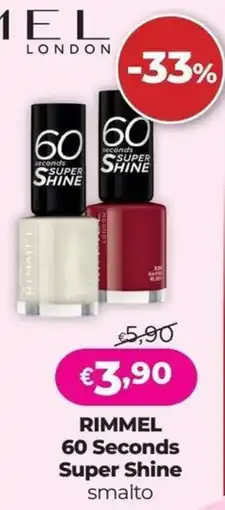 La Saponeria Rimmel 60 Seconds Super Shine smalto offerta