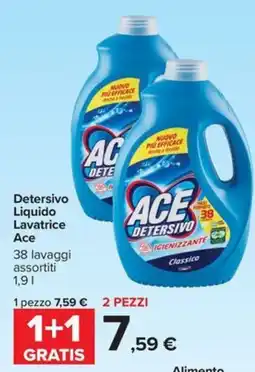 Carrefour Iper Detersivo Liquido Lavatrice Ace offerta