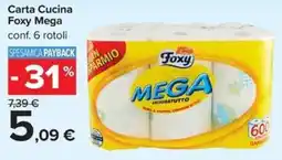 Carrefour Iper Carta Cucina Foxy Mega offerta