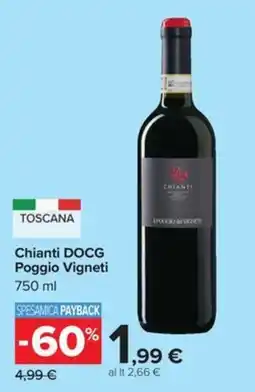 Carrefour Iper Chianti DOCG Poggio Vigneti offerta