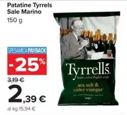 Carrefour Iper Patatine Tyrrells Sale Marino offerta