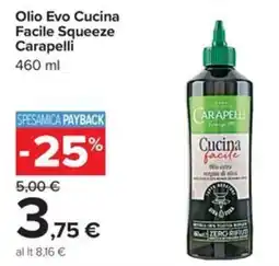 Carrefour Iper Olio Evo Cucina Facile Squeeze Carapelli offerta