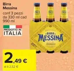 Carrefour Iper Birra Messina offerta