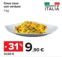 Carrefour Iper Cous cous con verdure offerta